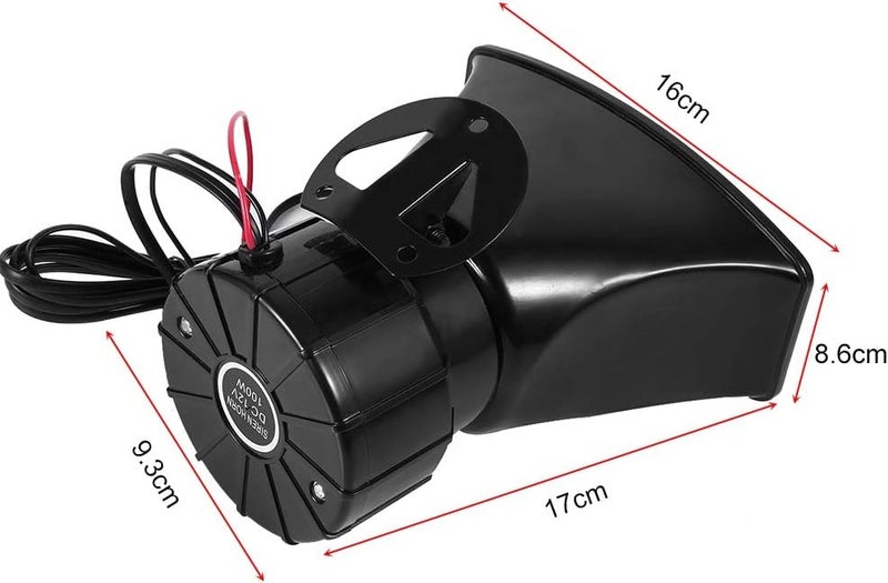 EVGATSAUTO Horn Siren, 12V Horn Siren 7 Sounds Horn with Mic PA Speaker System for Car Boat Van Truck - Image 4